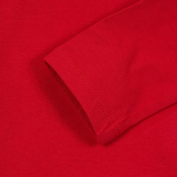 Памучна блуза тип поло за бебе, червена Chicco 246438 2