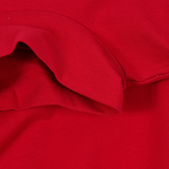 Памучна блуза тип поло за бебе, червена Chicco 246439 3