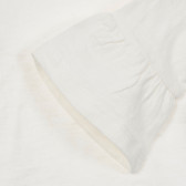 Памучна блуза с широки ръкави за бебе, бяла Chicco 246450 2