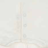 Памучна блуза с широки ръкави за бебе, бяла Chicco 246451 3