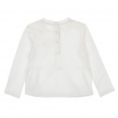 Памучна блуза с цвете за бебе, бяла Chicco 246456 4
