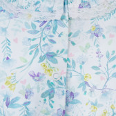 Памучна блуза с флорални мотиви за бебе, многоцветна Chicco 246459 3