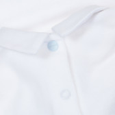 Блуза с дълъг ръкав и яка за бебе, бяла Chicco 246467 3