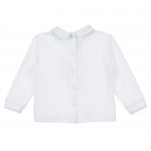 Блуза с дълъг ръкав и яка за бебе, бяла Chicco 246468 4