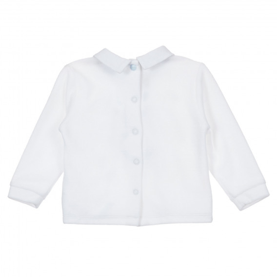 Блуза с дълъг ръкав и яка за бебе, бяла Chicco 246468 4