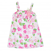 Памучна рокля на цветя за бебе, многоцветна Chicco 246548 
