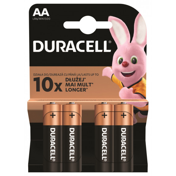 Алкални батерии, AA, LR6, 4 бр. Duracell 246753 