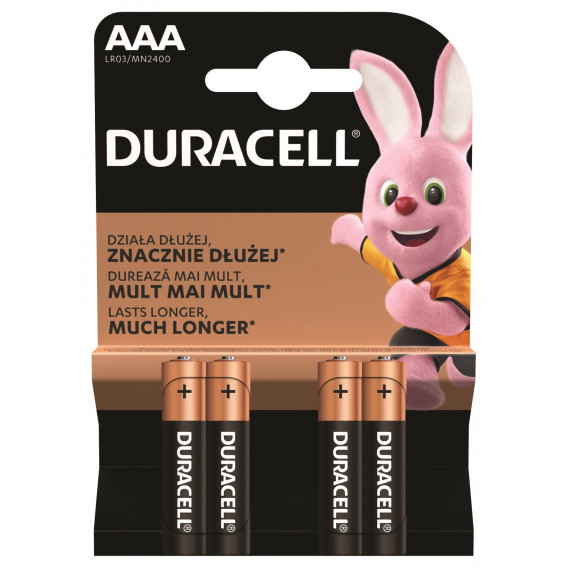 Алкални батерии, AAА, LR03, 4 бр. Duracell 246757 