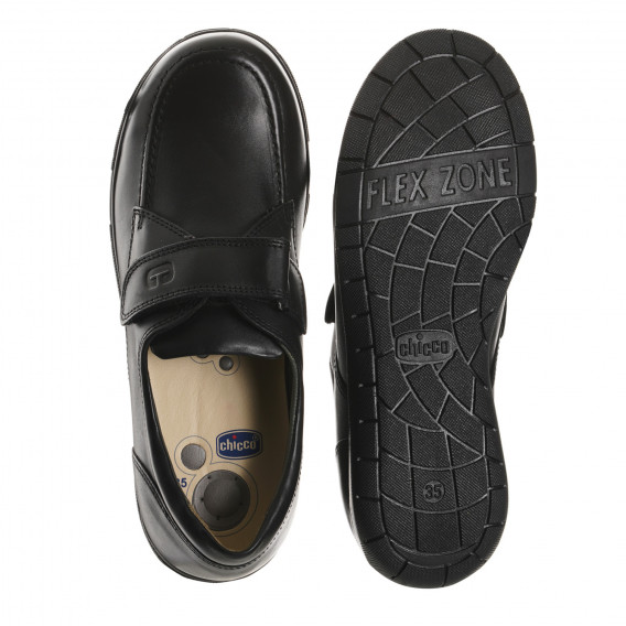 Елегантни кожени обувки, черни Chicco 246935 3