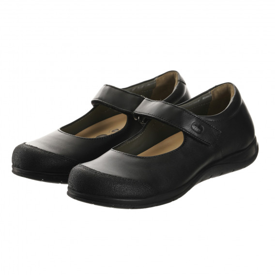 Кожени обувки балеринки, черни Chicco 246936 