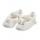 Обувки тип балерини с пух за бебе, светло зелени Chicco 246942 