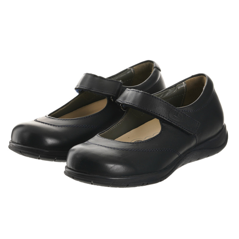 Кожени обувки балеринки, черни  246945