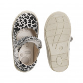 Обувки тип балерини за бебе в бяло и черно Chicco 246956 3