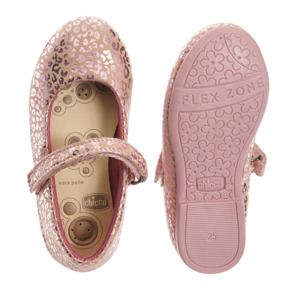 Обувки тип балерини, розови Chicco 247036 3