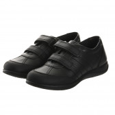 Кожени обувки с велкро лепенки, черни Chicco 247040 
