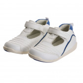 Кожени обувки за бебе, бели Chicco 247085 