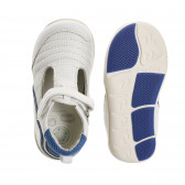 Кожени обувки за бебе, бели Chicco 247087 3