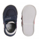 Обувки за бебе с апликация, тъмно сини Chicco 247108 3