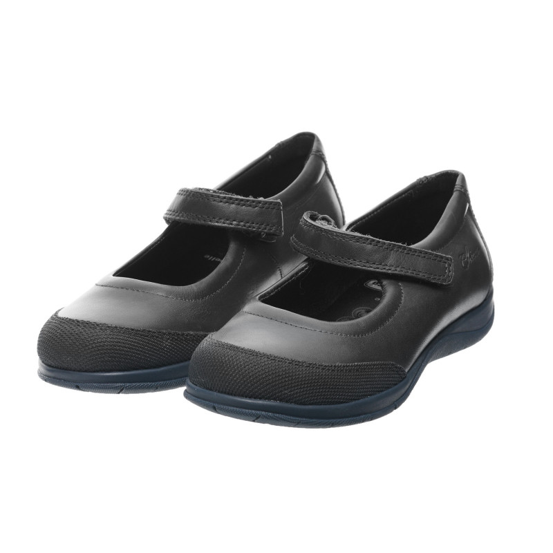 Кожени обувки тип балерини , черни  247207