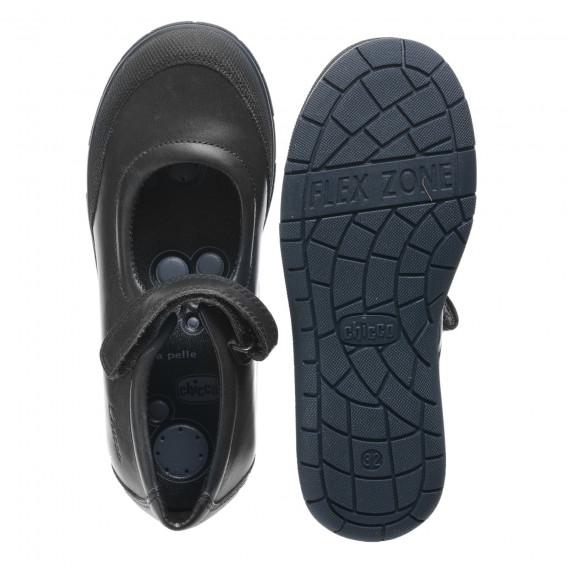 Кожени обувки тип балерини , черни Chicco 247209 3