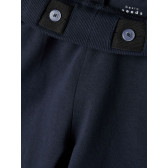Къси панталони от органичен памук, тъмно сини Name it 247576 3