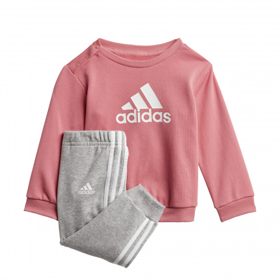 Комплект спортен суитшърт с панталон French Terry, розов Adidas 247668 