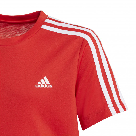 Комплект тениска и къси панталони D2M AEROREADY, червено и черно Adidas 247695 3