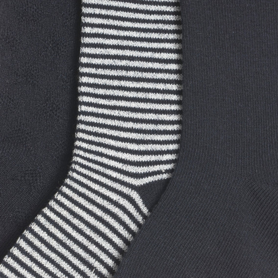Комплект памучни чорапи за бебе, черни Chicco 247766 7