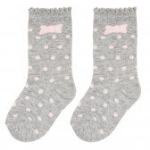 Памучен комплект от два броя чорапи с къдрички за бебе Chicco 247884 3
