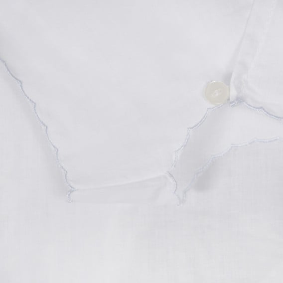 Памучна блуза без ръкави за бебе, бяла Chicco 248256 2