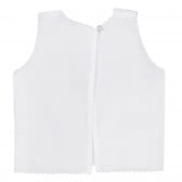 Памучна блуза без ръкави за бебе, бяла Chicco 248257 4
