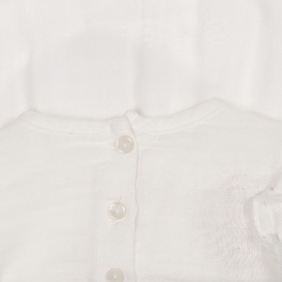 Памучна блуза с къдрички, бял цвят Chicco 248268 3