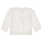 Памучна блуза с къдрички, бял цвят Chicco 248269 4