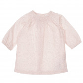 Памучна рокля за бебе, розова Chicco 248302 