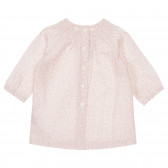 Памучна рокля за бебе, розова Chicco 248305 4