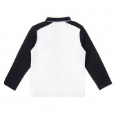 Памучна блуза с черни ръкави, бяла Chicco 248317 4
