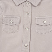 Памучна риза с два джоба за бебе, сива Chicco 248323 2