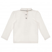 Памучна блуза с мече за бебе, бяла Chicco 248349 4