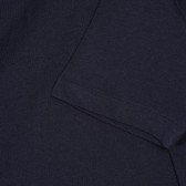 Памучна тениска с графичен принт, тъмно синя Chicco 248440 3