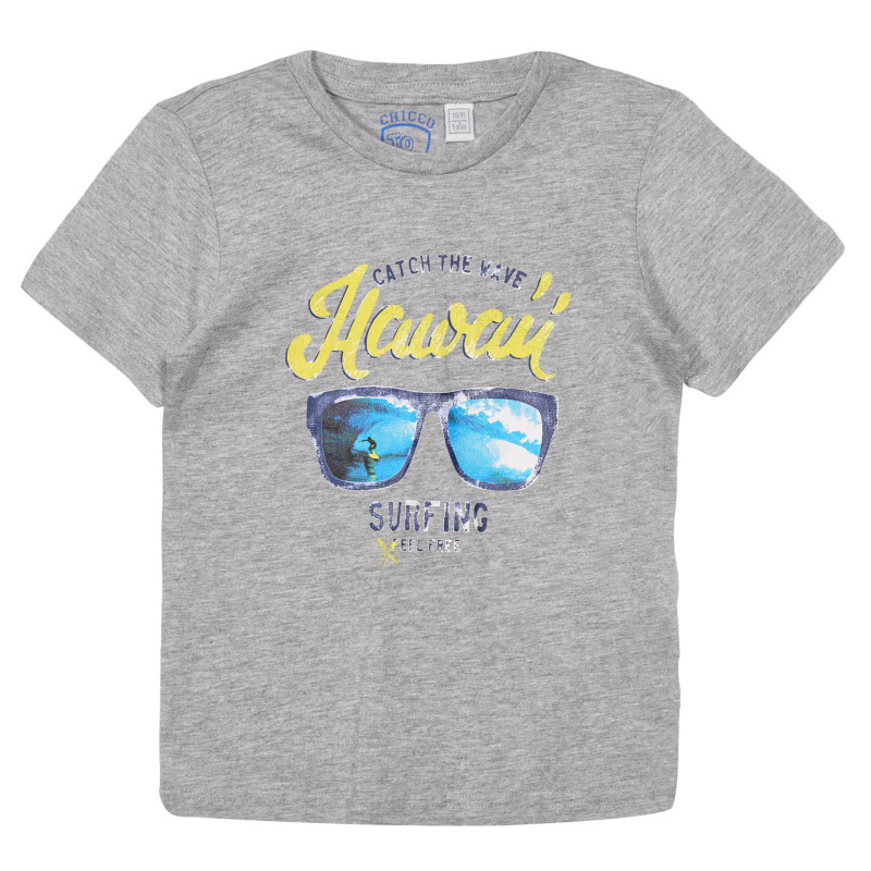 Памучна тениска Hawaii, сива  248441