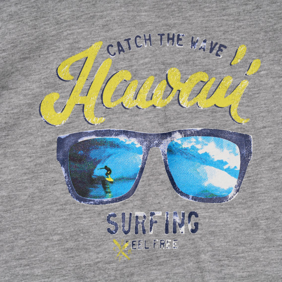 Памучна тениска Hawaii, сива Chicco 248444 3