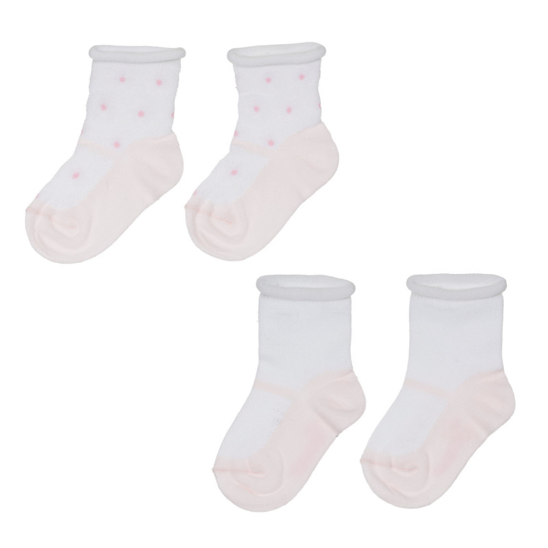 Комплект от два броя чорапи за бебе, бели  248492