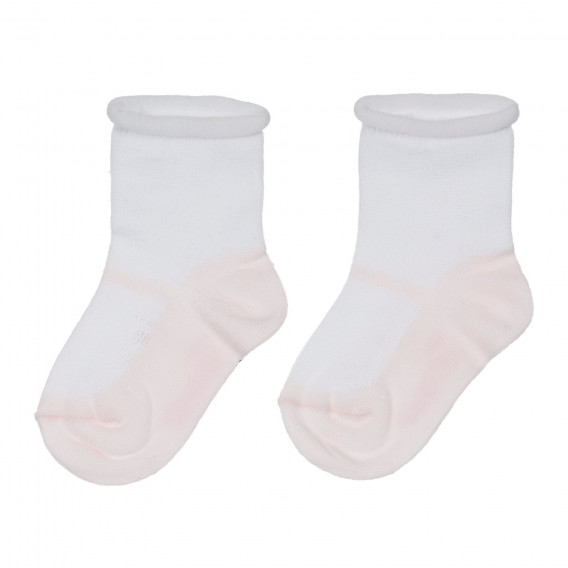 Комплект от два броя чорапи за бебе, бели Chicco 248494 3