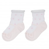 Комплект от два броя чорапи за бебе, бели Chicco 248495 4