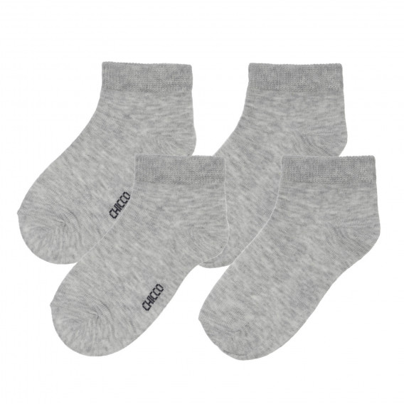 Комплект от два чифта чорапи за бебе, сиви Chicco 248540 