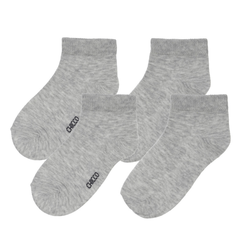 Комплект от два чифта чорапи за бебе, сиви  248540