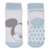 Чорапи Мики Маус за бебе, бели Chicco 248543 