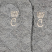 Чорапи с бродерия за бебе, сиви Chicco 248570 2