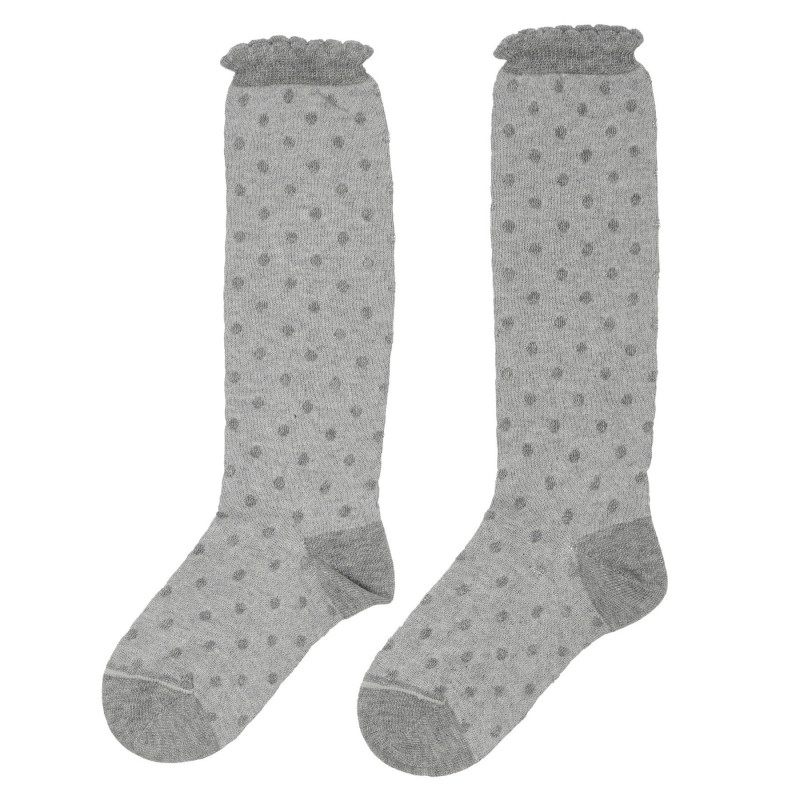 Чорапи на точки, сиви  248597