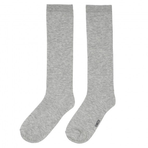 Комплект от два чифта чорапи с логото на бранда, сиви Chicco 248616 3